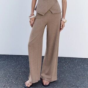 Zara Taupe Knit Pants